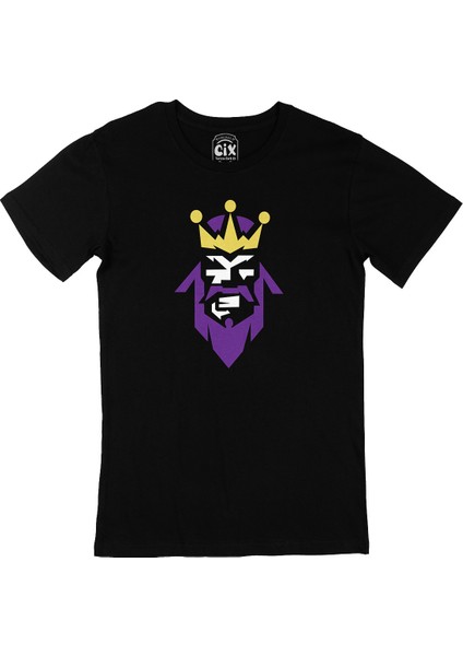 La King Siyah Tişört