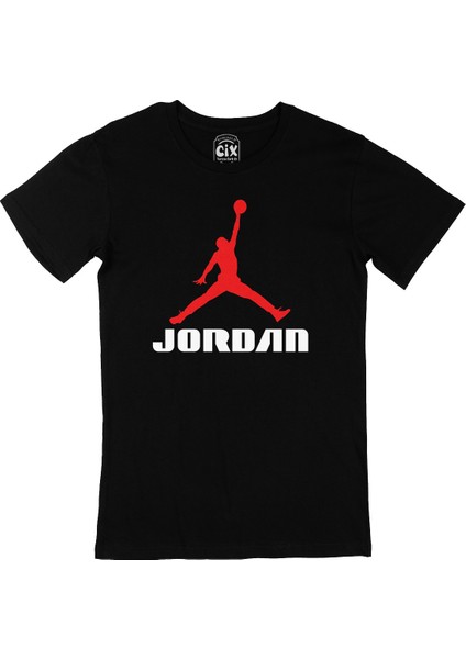 Kırmızı Jordan Air Siyah Tişört