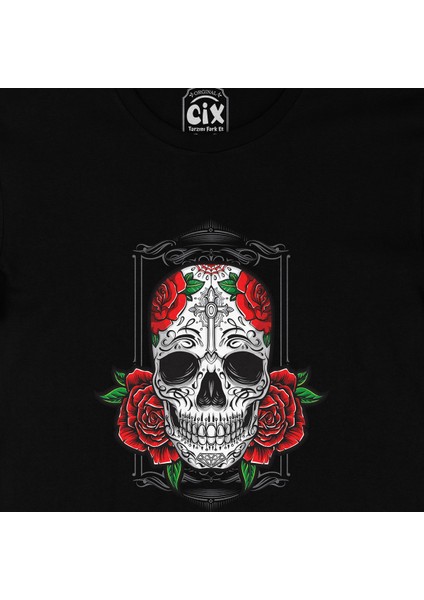 Kuru Kafa Güllü Siyah Tişört fiyatları