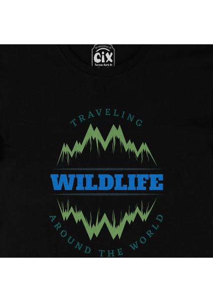 Travelin Around The World Siyah Tişört fiyatları