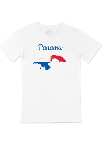 Panama Haritalı ve Bayraklı Tişört