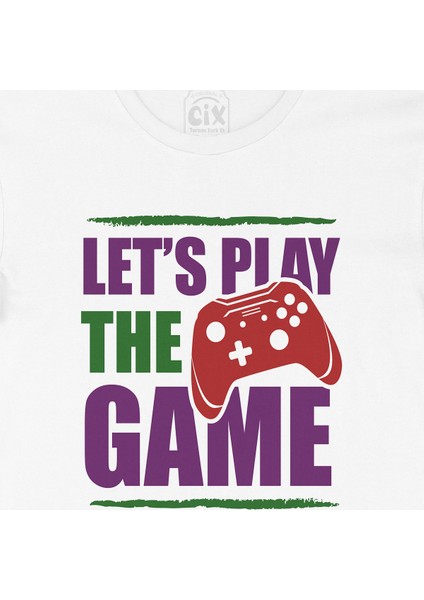 Mor Lets Play The Game Tişört fiyatları