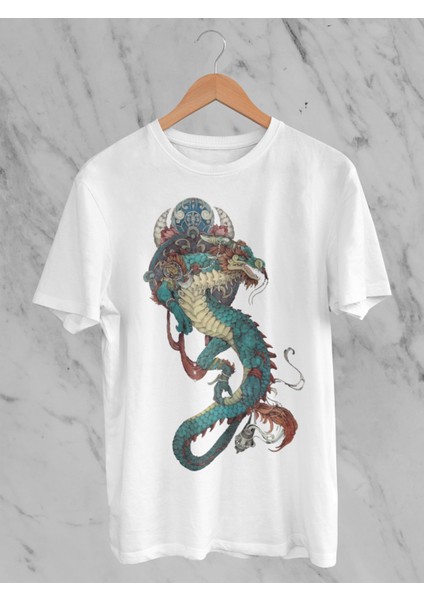 Dragon Baskılı Kadın T-Shirt