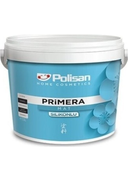 Primera Silikonlu Mat Iç Cephe Boyası 2.5 Lt 4482 Masum Gri Cİ-7621