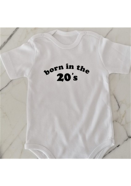 Born In The 20's Beyaz Zıbın Body