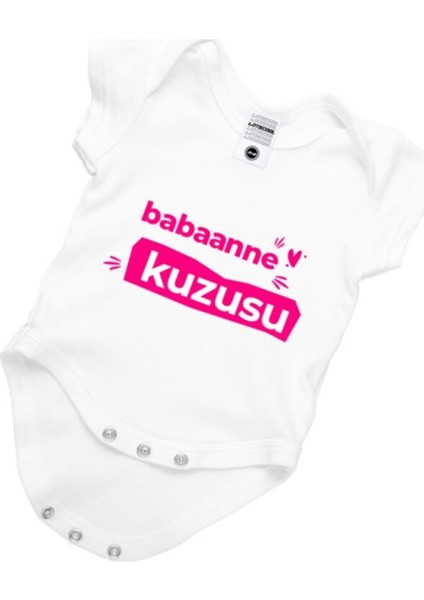 Kız Bebek Beyaz Zıbın Body
