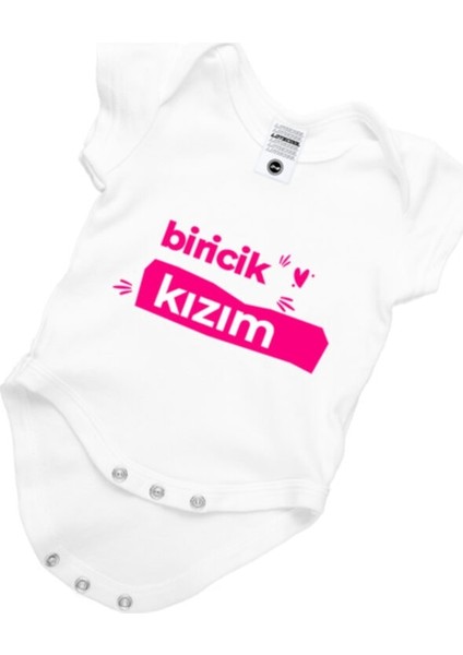 Kız Bebek Beyaz Biricik Kızım Zıbın Body
