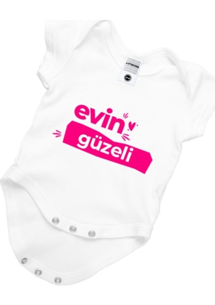 Bebek Beyaz Evin Güzeli Zıbın Body