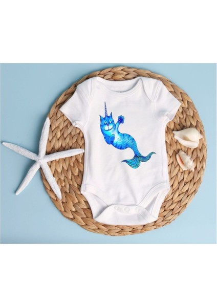 Unicorn Kedi Bebek Zıbın Body