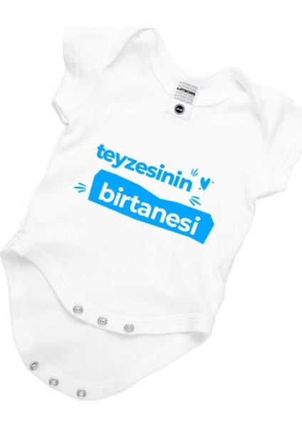 Erkek Bebek Beyaz Dedesinin Birtanesi Baskılı Zıbını Body