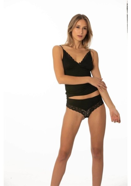 Kadın 2 Li Kaşkorse Atlet Külot Takım S-Xl 396