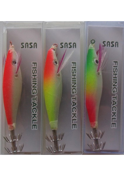 Fosforlu Parlak Kumaş Kalamar Zokası 6 cm 3 Lü Set