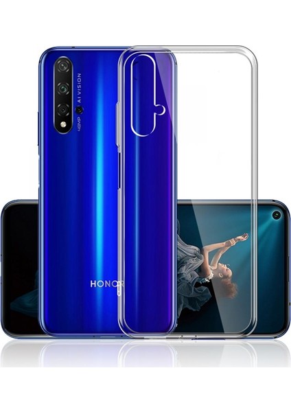 Huawei Honor 8c Ultra Ince Silikon Kılıf Şeffaf