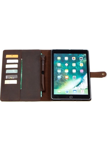 Business Serie Hakiki Eskitme Deri iPad Kılıfı / Organizer – Roccella fırsatları