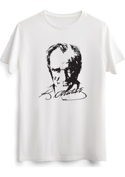 Atatürk ve Imzası Baskılı Tshirt