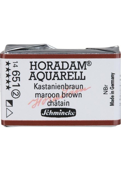 : Horadam Aquarell Artist : Tam Tablet Sulu Boya : Seri 2 : 651 Maroon Brown