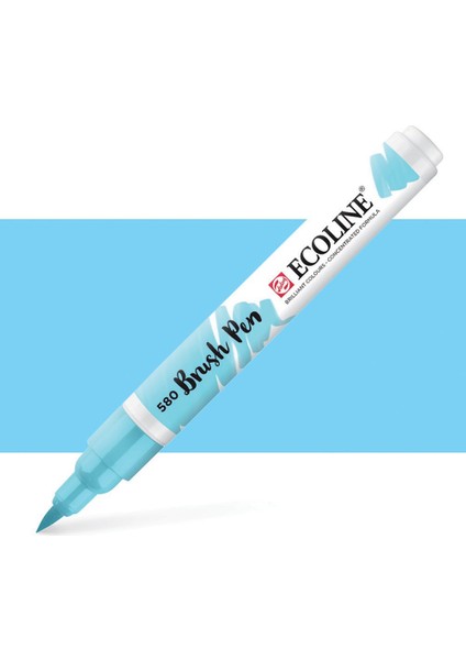 Ecoline : Fırça Uçlu Sulu Boya Kalemi : Pastel Blue