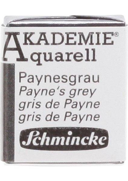 : Akademie Aquarell : Yarım Tablet Sulu Boya : 770 Payne's Grey