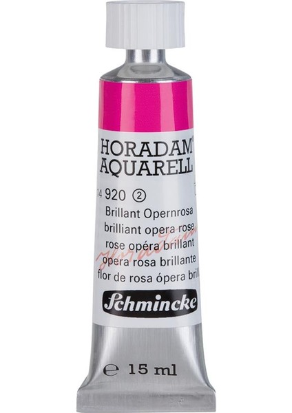 : Horadam Aquarell Artist : Tüp Sulu Boya : 15 ml : Seri 2 : 920 Brillant Opera Rose