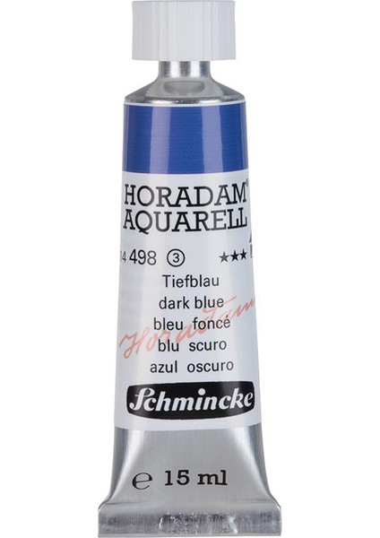 : Horadam Aquarell Artist : Tüp Sulu Boya : 15 ml : Seri 3 : 498 Dark Blue Indigo