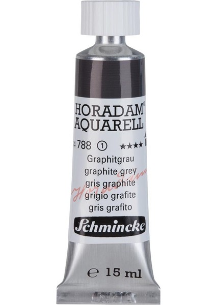 : Horadam Aquarell Artist : Tüp Sulu Boya : 15 ml : Seri 1 : 788 Graphite Grey