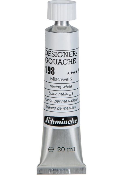 : Designers' Gouache : Tüp Guaj Boya : 20 ml : 198 Mixing White
