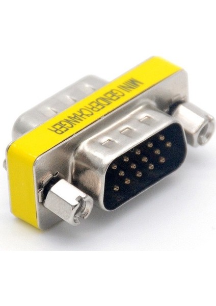 4631 VGA Erkek Erkek 15 Pin Çevirici Dönüştürücü Adaptör Konnektörü