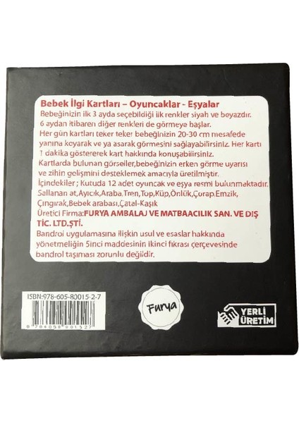 Bebek Ilgi Kartları - Oyuncaklar & Eşyalar