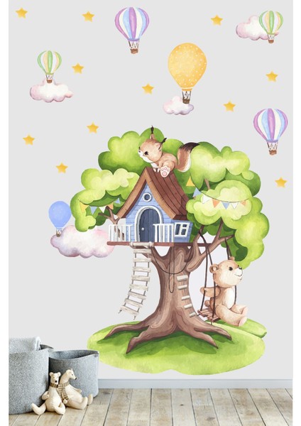 Ağaç Ev Çocuk Odası Duvar Sticker