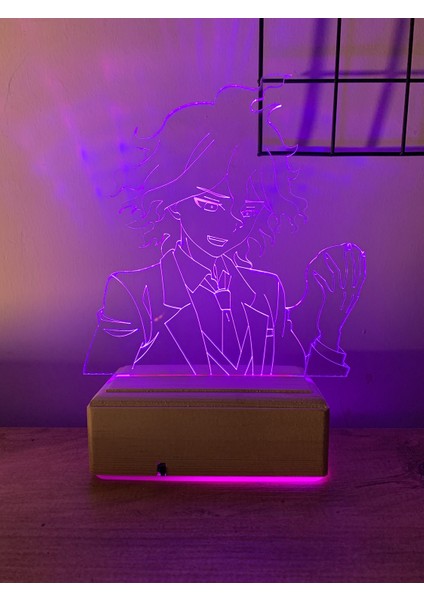 Nagito Komaeda 16 Renk Gece Lambası
