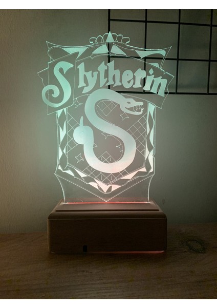 Slytherin Harry Potter 16 Renk Gece Lambası
