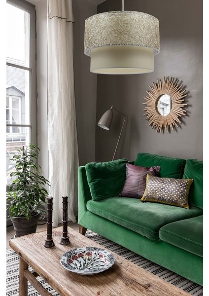 Stone Altın Saçak Pasta Avize