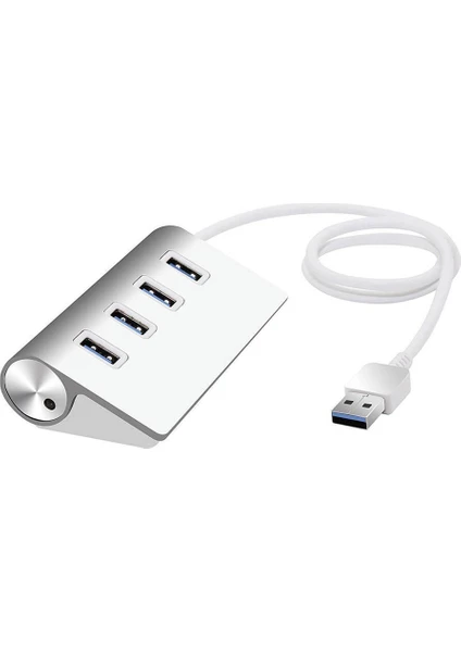 4 Port USB 3.0 Hub Çoklayıcı Metal Gövde Yüksek Hız 5 Gbps