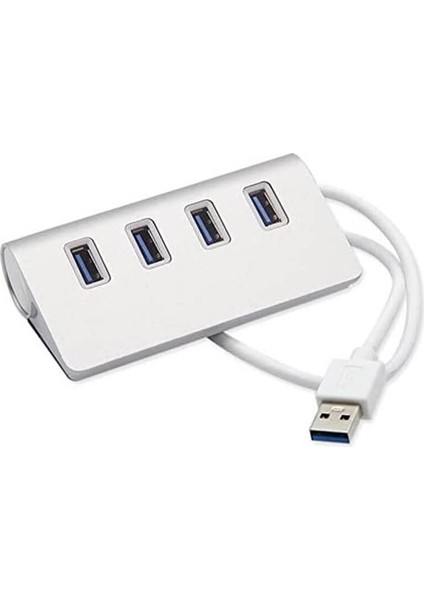 4 Port USB 3.0 Hub Çoklayıcı Metal Gövde Yüksek Hız 5 Gbps