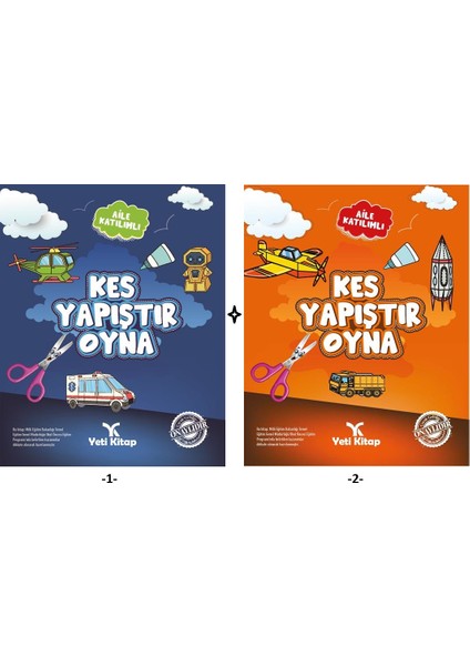 Okul Öncesi Kes Yapıştır Oyna 1 V 2 Kitabı
