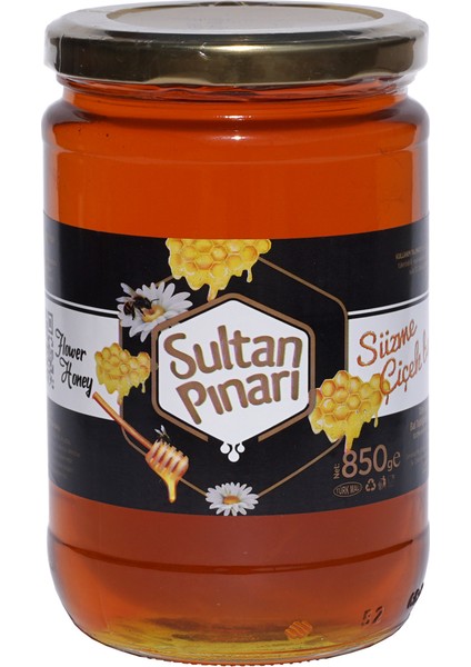Süzme Çiçek Balı Net 850 gr