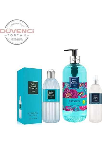 Düvenci Toptan Eyüp Sabri Tuncer Okyanus Kolonyası 3' lü Set Model 255