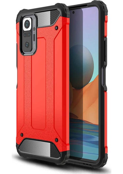 - Xiaomi Redmi Note 10 Pro - Kılıf Çift Katman Zırh Tank Crash Military Kapak
