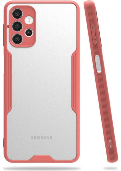 Samsung Galaxy A52 Kılıf Kamera Korumalı Colorful Kapak - Pembe