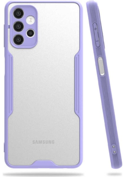 Samsung Galaxy A72 Kılıf Kamera Korumalı Colorful Kapak - Lila