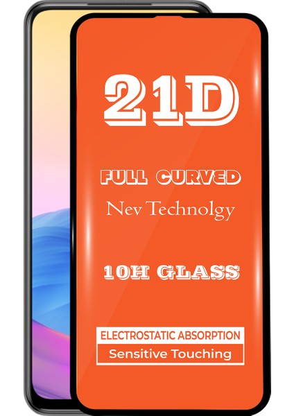 Xiaomi Redmi Note 10 5G Tam Kaplayan 21D Temperli Ekran Koruyucu Cam