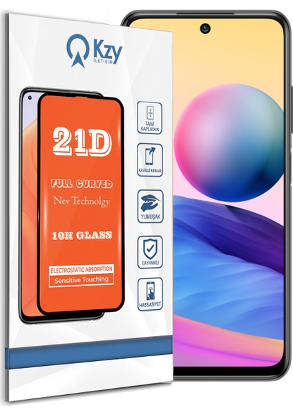 Xiaomi Redmi Note 10 5G Tam Kaplayan 21D Temperli Ekran Koruyucu Cam fiyatları