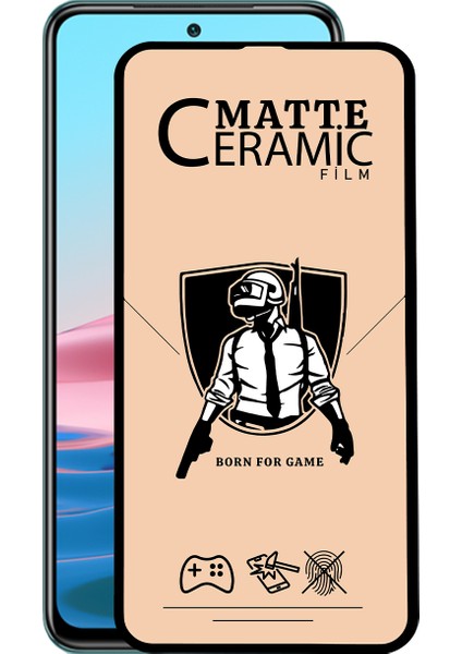 Xiaomi Redmi Note 10 Tam Kaplayan Mat Seramik Nano Esnek Ekran Koruyucu Cam