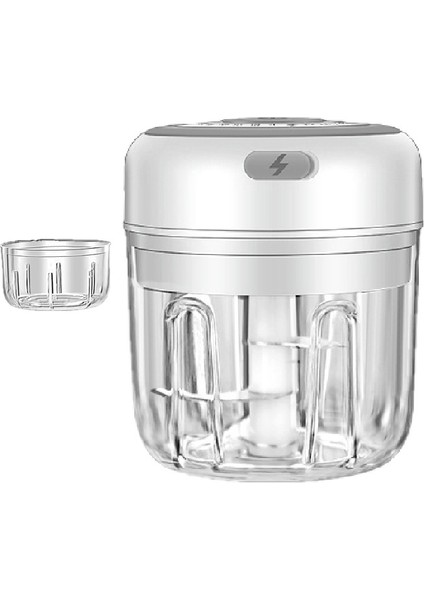 Kablosuz Sarımsak Ezici Doğrayıcı Kıyma Kırık Makinesi 250 + 100 ml Büyük Bardak ve Küçük Bardak (Yurt Dışından)