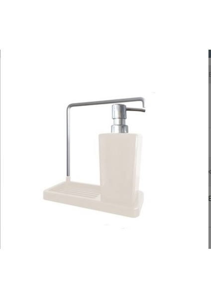 Luna Askılı Mutfak Sıvı Sabunluk Bej