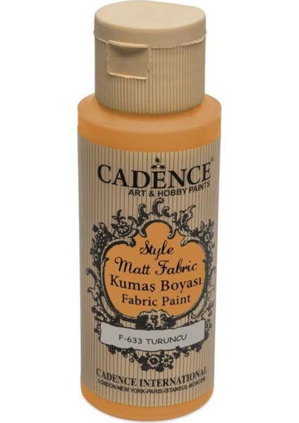 Style Matt Kumaş Boya F-633 Turuncu 59ML