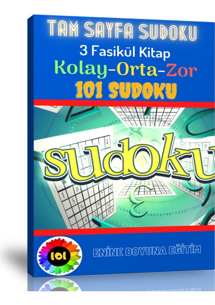 Tam Sayfa Sudoku Kitap Seti (3 Fasikül Kitap)