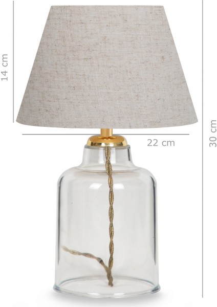 Collections Kumaş Başlıklı Kristal Abajur