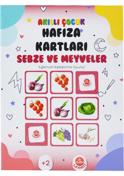 Akıllı Çocuk Hafıza Kartları - Sebze ve Meyveler