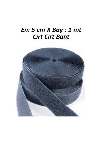 1 Metre Cırt Cırtlı Bant Cırt Bant Cırt Cırt Band Çift Taraflı Cırt En 5cm x Boy 1mt